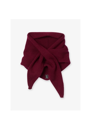 Womens Sandro Striped Knitted Wool and Cashmere Scarf