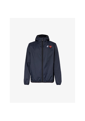 Mens Comme Des Garcons Play Comme Des Garçons Play x K-Way Brand-Print Regular-Fit Shell Hooded Jacket