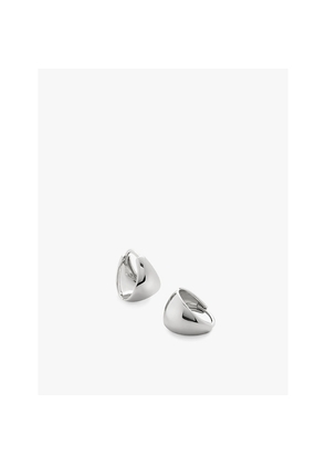 Womens Monica Vinader Tapered Sterling Silver Huggie Earrings