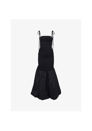 Womens Amy Lynn Alexa Fishtail-Hem Cotton-Jersey Maxi Dress