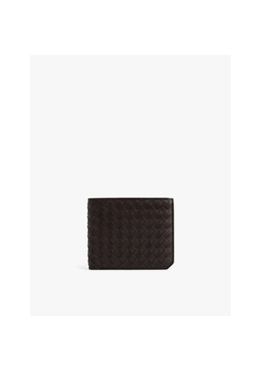 Mens Bottega Veneta Bifold Intrecciato Leather Wallet
