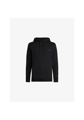 Mens Allsaints Raven Logo-Embroidered Zip-Up Cotton Hoody