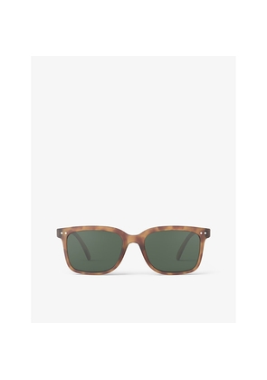 Womens Izipizi #L Square Framed Havane Sunglasses