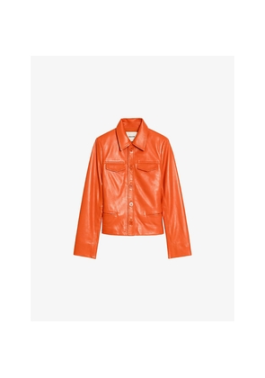 Womens Zadig&Voltaire Liam Regular-Fit Leather Jacket