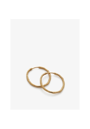Womens Monica Vinader Muse 18ct Yellow Gold Vermeil Sterling Silver Hoop Earrings