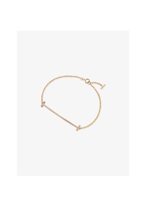 Tiffany & Co Tiffany T Smile 18ct Yellow-Gold and Diamond Bracelet