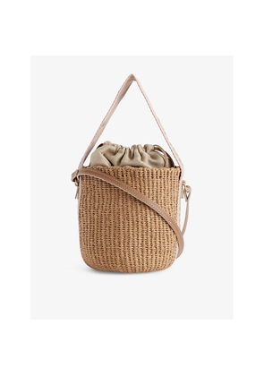 Womens Chloe Woody Small Paper Bucket Bag