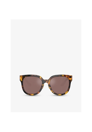 Womens Miu Miu Mu 01Zs Square-Frame Acetate Sunglasses
