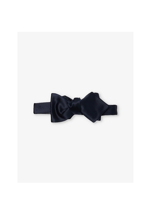 Mens Dunhill Point Silk-Satin Bow Tie