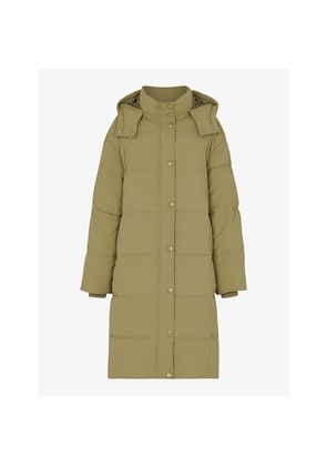 Womens Whistles Una Relaxed-Fit Hooded Shell Quilted Coat