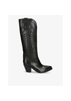 Womens Golden Goose Francesca Pointed-Toe Leather Boots