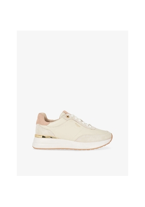 Womens Dune Emotion Leather Low-Top Trainers