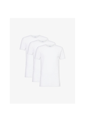 Mens Polo Ralph Lauren Classic-Fit Short-Sleeve Pack Of Three Cotton-Jersey T-Shirts