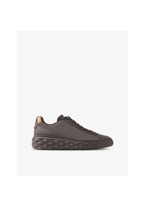 Mens Jimmy Choo Diamond Light Maxi Logo-Embroidered Knitted Low-Top Trainers