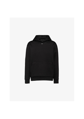 Mens Prada Technical Brand-Print Cotton-Jersey Hoody