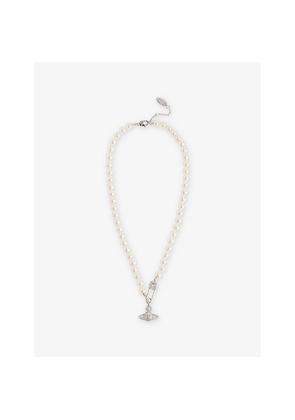 Womens Vivienne Westwood Jewellery Lucrece Faux-Pearl Orb Brass Necklace