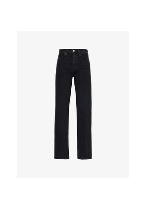 Womens Frame The Vertical Straight-Leg Denim Jeans