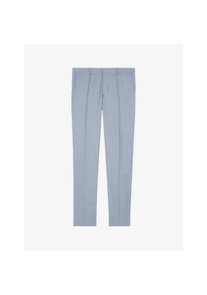 Mens The Kooples Tapered-Leg Slim-Fit Wool Trousers