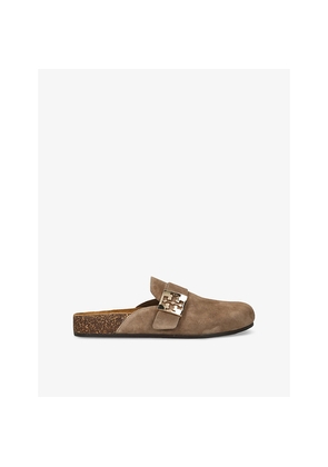 Womens Tory Burch Mellow Suede Mules