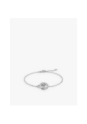 Womens Cartier Love 18ct White-Gold and 0.30ct Diamond Bracelet