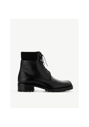 Mens Christian Louboutin Trapman Leather Ankle Boots