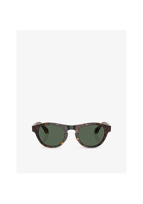 Giorgio Armani Ar8225 Round-Frame Acetate Sunglasses