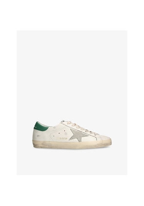 Mens Golden Goose Men's Superstar Leather Low-Top Trainers