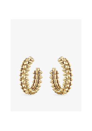 Womens Clash De Cartier 18ct Yellow-Gold Hoop Earrings
