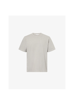 Mens Agolde Asha Mock-Neck Cotton-T-Shirt