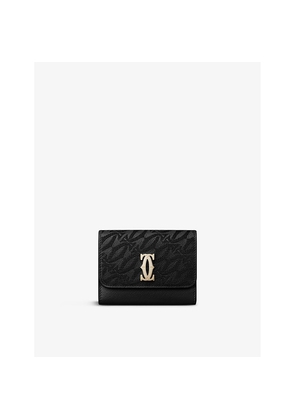 Womens C De Cartier Mini Leather Wallet