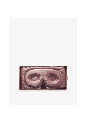 Womens Drowsy Sleep Co Brand-Embroidered Padded Silk Sleep Mask