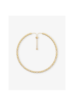 Womens Apm Monaco Dainty 18ct Yellow Gold-Plated Alloy and Cubic Zirconia Necklace