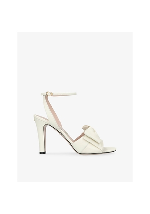 Womens Valentino Garavani Bowow Pump 95 Heeled Leather Sandals