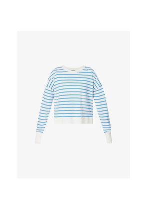 Womens Sweaty Betty After Class Crop Cotton and Modal-Blend Sweatshirt