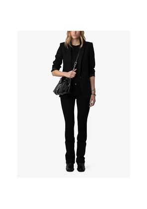 Womens Zadig&Voltaire Sunny Moody Branded Leather Handbag