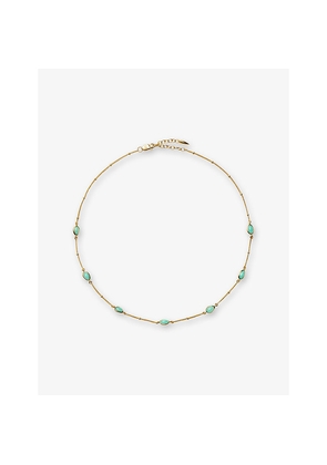 Womens Missoma Magma 18ct Yellow Gold Vermeil and Amazonite Choker