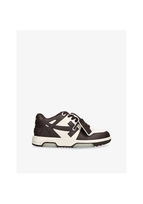 Mens Off-White C/O Virgil Abloh Out Of Office Leather Low-Top Trainers