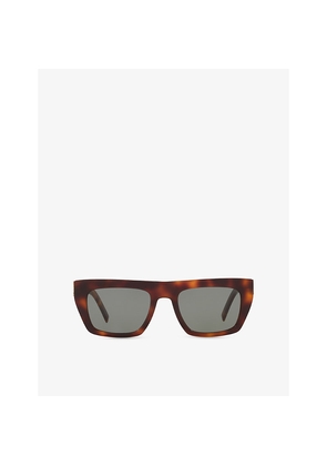 Saint Laurent Sl M131 Rectangle-Frame Acetate Sunglasses