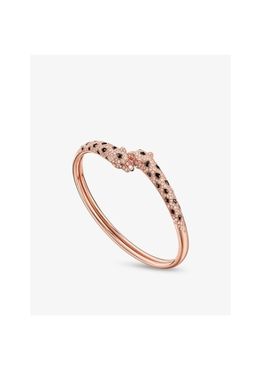 Womens Panthère De Cartier 18ct Rose-Gold, 1.65ct Onyx, Emerald and 1.65ct Brilliant-Cut Diamond Bracelet