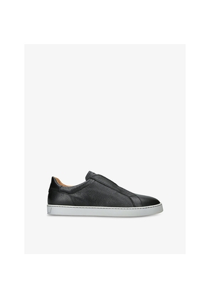 Mens Magnanni Laceless Leather Low-Top Trainers