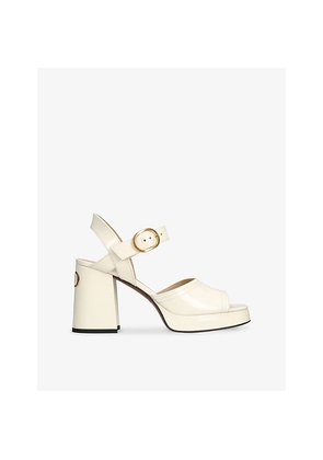Womens Valentino Garavani Fawcette 100 Patent-Leather Sandals