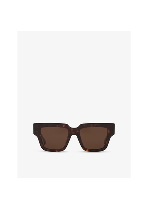 Bottega Veneta Bv1276S Rectangular-Frame Acetate Sunglasses
