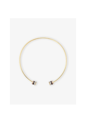 Womens Boucheron Quatre Classique 18ct Yellow-Gold, White-Gold, Pink Gold, PVD and 0.62ct Diamond Choker Necklace