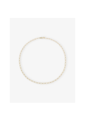 Womens Monica Vinader Alta Textured 14ct Yellow-Gold Necklace