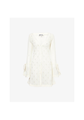 Womens Amy Lynn Gianna Sequin Knitted Mini Dress