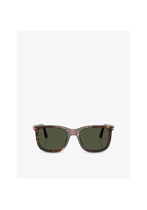 Persol Po3357S Rectangle-Frame Acetate Sunglasses