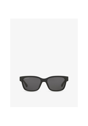 Gucci Gg1716S Rectangle-Frame Injected Sunglasses