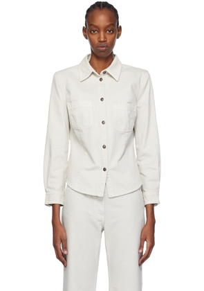 Magda Butrym Gray 06 Denim Shirt