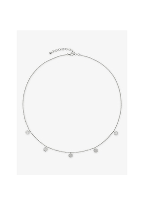 Womens Monica Vinader Siren Muse Station Sterling Silver Necklace