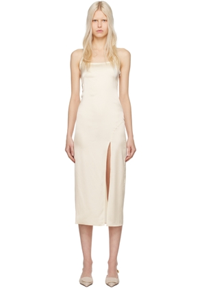 JACQUEMUS Off-White Les Classiques 'La Robe Notte' Midi Dress
